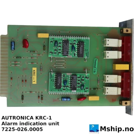 AUTRONICA KRC-1 — Manufacturer: Kongsberg Autronica, Model: KRC-1, Manufacturers part number: 7225-026.0005, Alternative part number: 72250260005