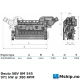 Deutz SBV 8 M 545 — Manufacturer: Deutz, Model: SBV 8 M 545, Serial number: 3 458 158 165, HP: 1302, kW: 971, RPM: 380, Cylinder bore: 320 mm, Piston Stroke: 450 mm, Number of cylinders: 8, Displacement: 289,53 liter, Cylinder configuration: In line, Rotation direction: CCW - Counter clockwise seen from aft, Fuel Type: DIESL / HFO, Other: The turbo charger can be mounted at the driving end or free end of the engine, Weight: 21 Ton., Length Overall LOA Meter: 5445 mm