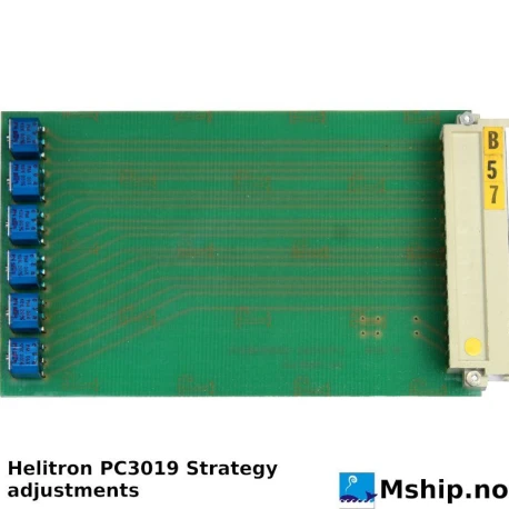 Liaaen HELITRON PC 3019 strategy adjustments card — Manufacturer: Liaaen Helitron, Model: PC 3019 strategy adjustments card, Manufacturers part number: 611001