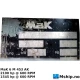 MaK 6 M 453 AK — Manufacturer: MaK, Model: 6 M 453 AK, Serial number: 26061, Year: 1975, HP: 2100, kW: 1545, RPM: 600, Running Hours: 16798 hours since major overhaul. Total 93915 hours., Cylinder bore: 320 mm, Piston Stroke: 450 mm, Number of cylinders: 6, Displacement: 217,15 Liter, Cylinder configuration: In line, Rotation direction: Starboard engine.