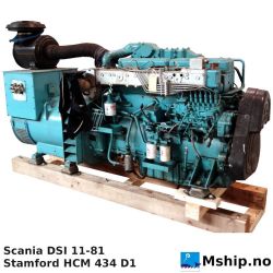 Scania DSI 11-81   305 kVA generator set    https://mship.no