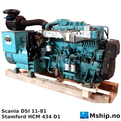 Scania DSI 11-81   305 kVA generator set    https://mship.no