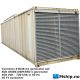 Cummins KTA38-G1 generator set — Manufacturer: Cummins, Model: KTA38-G1, Arrangement number: So No 93077/2, Serial number: 33115913, Performance specification: Conf No D233019DX02, Year: 1989, HP: 826, kW: 634, RPM: 1500, Running Hours: Only used as emergency generator - About 800 hours, Cylinder bore: 159 mm, Piston Stroke: 159 mm, Number of cylinders: 12, Displacement: 37.8 liter (2300in.3), Cylinder configuration:  60 degree Vee, turbocharged, aftercooled, Fuel Type: Diesel, Turbo model: Holset HC5A, Generator end type: AVK DKBN100M/950-4 .   Serial No : 5405032A002, Amps: 1010, Volt: 400/231, HZ: 50, kVA: 700, DIMENSIONs: Mounted in 40 Ft container