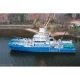 Navy Ships, coast guard ships - Boarder force ships — Year: 2004 and 1999, kW:  2 x 2500 kW , Number of cylinders: 12, Cylinder configuration: V-engine, Fuel Type: Diesel, Class: RINA, Other: Ice class, Gear type: Valmet V gear, IMO Numbers: 4544119 and 4544092, Length Overall LOA Meter: 49,7, Molded Breadth Meter: 7,3, Storage Reels:: For fiber towing line, Gross tonnage ITC (registred): 423 / 432, Fuel Oil:: 82.000 liter, Fresh Water M³ : 15, ACCOMMODATIONS:: 18, Main Engines:: Wartsila 12V200, Bow Thrusters:: 360 degree retractable  Azimuth, Stern Thruster:: Split rudders for stern thrust, Total Propulsion HP:: 6790, Propulsion:: 2 x 2400 mm Berg / Cateerpillar CPP propellers - ICE classed, Ship’s Service Generators:: 2 x 129 kVA, Positioning:: DP, Cranes:: 1 x 32 t/m fore deck + 1 x 10 t/m aft deck, LIFESAVING EQUIPMENT: According to SOLAS, Rudders / steering gear: 2 x Rolls Royce / Tenfjord invidual independent split rudders, Firefighting:: FiFi, Fire pump: Iron Pump 400 m3/hr, Monitors: Remote controlled monitor with foam capacity, Maximum speed: confidential, Economical speed: 10-16 knots, Range, Nautical miles: 5500, Bollard pull: 62 tons - towing hook fitted - Classed with towing notation, MOB boat / Work boat: 7,5 meter high speed FRC - MIL spec launched from integrated slipway in the stern