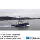 12,55 meter TUGBOAT  - ICE class — Manufacturer: Yard: Enso-Gutzeit OY, Nyslott, Finland, Model: Icebreking Tug 12,5 meter, Serial number: Yard number 410, Year: 1978, Rebuilt and fitted rudder propeller in 1999, HP: 310, kW: 231, RPM: 1800, Running Hours: 4557, Number of cylinders: 8, Cylinder configuration: V-engine, Fuel Type: Diesel, Gear type: Twin Disc  MG-514 Spec No s.3282, IMO Numbers: N/A, Gear ratio: 3:1, Length Overall LOA Meter: 12,54, Length between Perpendicular Meter: 11.36, Molded Breadth Meter: 4,45, Molded Depth Meter: 2,24, Draft (Maximum) Meter: 1,8, ACCOMMODATIONS:: Heated and air-conditioned living spaces for 2 persons, consisting of one double- crew cabins, a combined mess/galley and sanitary facilities’, Main Engines:: 1, Total Propulsion HP:: Scania DS 14, 310 HP, Propulsion:: CAP rudder propeller system type CAP 33N/4 fitted with 1100 mm propeller in Nozzle., Ship’s Service Generators:: 1 x VALMET 310DG /   23 kVA, 50 Hz 230/400 Volt  - 6714 running hours-, Positioning:: GPS, LIFESAVING EQUIPMENT: According to Swedish Maritime administration requirements., Rudders / steering gear: CAP rudder propeller system, Firefighting:: According to Swedish maritime authority requirements, Maximum speed: 9 Knot, Economical speed: 8 Knot, Bollard pull: 4,5 Ton, MOB boat / Work boat: 1 MOB boat