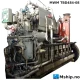 MWM TBD484-08 — Manufacturer: MWM, Model: TBD484-08, Serial number: 484.0801025, Year: 1971, HP: 1000, kW: 746, RPM: 335, Cylinder bore: 320 mm, Piston Stroke: 240 mm, Number of cylinders: 8, Displacement: 308,8 Liter, Cylinder configuration: In line, Rotation direction: Clockwise or counter-clockwise, Weight: 23,7 Ton dry weight without flywheel and accessories.