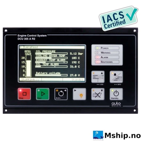 DCU 305 A R2 Engine Controller — Manufacturer: Auto-Maskin, Model: DCU 305 A R2, Manufacturers part number: 1006400, Class: IACS Certified