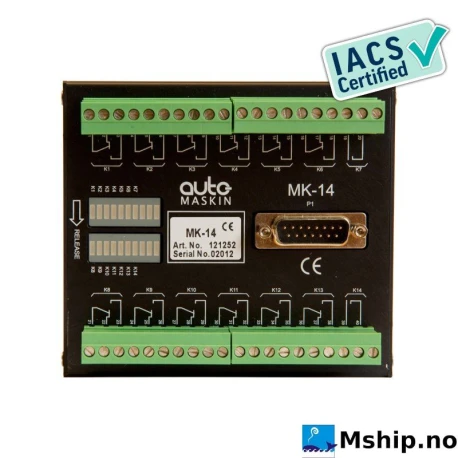 MK-14 Relay Expansion Unit — Manufacturer: Auto-Maskin, Model: MK-14 Relay Expansion Unit, Manufacturers part number: 1121341, Class: IACS Certified