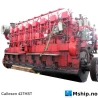 Callesen 427 HST — Manufacturer: Callesen, Model: 427 HST, Serial number: 8404, Year: 1977, RPM: 460, Cylinder bore: 270 mm, Piston Stroke: 400 mm, Number of cylinders: 8, Displacement: 183,217 Liter., Cylinder configuration: In line, Fuel Type: Diesel