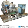 Mitsubishi 6D14T  97 kVA generator set — Manufacturer: Mitsubishi, Model: 6D14T, Serial number: 862877, Performance specification: Turbocharged 6D14(T) has 195 PS (143 kW). @ 2800 RPM, Year: 1997, RPM: 1500 (generator use) 2800 (other purpose use), Running Hours: Hours running shown on photo is not guaranteed., Cylinder bore: 100 mm, Piston Stroke: 115 mm, Number of cylinders: 6, Displacement: 6,557 Liter, Cylinder configuration: In line, Rotation direction: CCW - Counter clockwise seen from aft, Fuel Type: Diesel, Generator end type: Stamford UCM274D2 , Amps: 243, Volt: 230, HZ: 50, kVA: 97