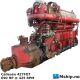 Callesen Diesel  427 FOT — Manufacturer: Callesen, Model: 427 FOT, Serial number: 8624, Year: 1984, HP: 690, kW: 508, RPM: 425, Cylinder bore: 270 mm, Piston Stroke: 400 mm, Number of cylinders: 6, Displacement: 137,41 Liter, Cylinder configuration: In line, Rotation direction: CCW, Fuel Type: Diesel, Gear type: Non Reversing Gearbox  CPP  - to be used with controllable pitch propeller, Gear ratio: 1:1