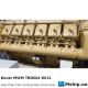 Deutz MWM TBD604 BV12 — Manufacturer: Deutz MWM, Model: TBD604 BV12, Serial number: 7285036, Year: 1986, HP: 1475 hp  @ 1500 rpm 1632 hp  @ 1690 rpm / 1795 hp  @ 1745 rpm, kW: 1100 kW@ 1500 rpm / 1200 kW @ 1690 rpm / 1320 kW @ 1745 rpm, RPM: 1500 /1690 / 1745, Running Hours: less than 150 since new, Cylinder bore: 170 mm, Piston Stroke: 195 mm, Number of cylinders: 12, Displacement: 53,1 Liter, Cylinder configuration: V-engine, Rotation direction: CCW - Counter clockwise seen from aft, Fuel Type: Diesel, Injection pump type: Block pump with internal camshaft. The camshaft gear wheel of the engine drives the gear
wheel, which is mounted on the internal camshaft of the block pump., Other: IMO type double wall  high pressure injection tubes, Weight: 3,89 ton with flywheel, Fuel consumption: 192 - 202 g/kWh using a fuel with a lower calorific value of 42,700 kJ/kg (10,200 kcal/kg) as
per DIN 6271