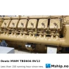 Deutz MWM TBD604 BV12 — Manufacturer: Deutz MWM, Model: TBD604 BV12, Serial number: 7285036, Year: 1986, HP: 1475 hp  @ 1500 rpm 1632 hp  @ 1690 rpm / 1795 hp  @ 1745 rpm, kW: 1100 kW@ 1500 rpm / 1200 kW @ 1690 rpm / 1320 kW @ 1745 rpm, RPM: 1500 /1690 / 1745, Running Hours: less than 150 since new, Cylinder bore: 170 mm, Piston Stroke: 195 mm, Number of cylinders: 12, Displacement: 53,1 Liter, Cylinder configuration: V-engine, Rotation direction: CCW - Counter clockwise seen from aft, Fuel Type: Diesel, Injection pump type: Block pump with internal camshaft. The camshaft gear wheel of the engine drives the gear
wheel, which is mounted on the internal camshaft of the block pump., Other: IMO type double wall  high pressure injection tubes, Weight: 3,89 ton with flywheel, Fuel consumption: 192 - 202 g/kWh using a fuel with a lower calorific value of 42,700 kJ/kg (10,200 kcal/kg) as
per DIN 6271