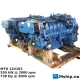 MTU 12V 183 — Manufacturer: MTU, Model: 12V 183, Serial number: 444.901.502.17988, HP: 738, kW: 550, RPM: 2000, Cylinder bore: 128 mm, Piston Stroke: 142 mm, Number of cylinders: 12, Displacement: 22.618 liter, Cylinder configuration: V-engine, Rotation direction: CCW - Counter clockwise seen from aft, Fuel Type: Diesel