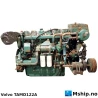Volvo Penta  TAMD122A — Manufacturer: Volvo, Model: TAMD 122A, Serial number: 391 * 255575, RPM: 1800, Cylinder bore: 130 mm, Piston Stroke: 150 mm, Number of cylinders: 6, Displacement: 11,98 Liter, Cylinder configuration: In line, Rotation direction: CCW - Counter clockwise seen from aft, Fuel Type: Diesel, Weight: 1360 Kg - without water and oil