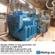 Bergen KVGS12 G4 Lean Burn  Gas generatorset 2325 kVA — Manufacturer: Bergen engines, Model:  KVGS12 G4 Lean Burn, Serial number: 10047, Performance specification: Totally overhauled and upgraded to G4 version in 2009., Year: 1993, HP: 2822, kW: 2104, RPM: 1000, Running Hours: 81.654 since overhaul and upgrade to G4 version., Cylinder bore: 250 mm, Piston Stroke: 300 mm, Number of cylinders: 12, Displacement: 176. 4 Liter, Cylinder configuration: V-engine, Rotation direction: CW - Clockwise seen from aft, Fuel Type: Bio gas, Generator end type: AVK DSG99L1-6, Amps: 2113, Volt: 690/398, HZ: 50, kVA: 2525, Gas compressor: Gardner Denever ROW 170 GFU, Pump Pressure BAR: 6, m³ /h, cubic meter per hour capacity: 1288, Electric motor type: Siemens 1MU7 313-4CA61-Z 315M