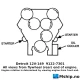 Detroit Diesel 12V149TI — Manufacturer: Detroit, Model: 12V-149 TI, Serial number: 12E-9095, Performance specification: 9122-7301, Year: 1988, HP: 953, kW: 700, RPM: 1800, Running Hours: 18885, Cylinder bore: 146 mm, Piston Stroke: 146 mm, Number of cylinders: 12, Displacement: 39.2 liter, 2384 CID, Cylinder configuration: V-engine, Rotation direction: CCW - Engine rotation is determined by viewing engine from front end. - please see photo for clarification., Fuel Type: Diesel