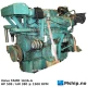 Volvo Penta TAMD163A-A — Manufacturer: Volvo Penta, Model: TAMD163A-A , Arrangement number: SPEC 868772, Serial number: 1101056490/34462, Performance specification: Marine commercial, Year: 1999, HP: 509   - for other ratings, please see text under., kW: 380, RPM: 1500, Running Hours:  Less than 15.000 Running Hours  since new, Cylinder bore: 144 mm, Piston Stroke: 165 mm, Number of cylinders: 6, Displacement: 16.12 liter, Cylinder configuration: In line, Rotation direction: CCW - Counter clockwise seen from aft, Fuel Type: Diesel, Other: Compression ratio 17,0:1
