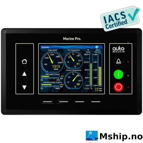 DCU 410E Engine Controller — Manufacturer: Auto-Maskin, Model: DCU 410E, Manufacturers part number: 1006445, Class: IACS Certified, Other: Screen 262144 colors, 5.7", Resolution 640 x 480 pixels, Weight: 1.3 kg