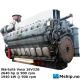 Wärtsilä 16V22B — Manufacturer: Wärtsilä Vasa, Model: 16V22B, Serial number: 1955, Performance specification: 17106, Year: 1978, HP: 2640, kW: 1940, RPM: 900, Cylinder bore: 220 mm, Piston Stroke: 240 mm, Number of cylinders: 16, Displacement: 146 Liters , Cylinder configuration: V-engine, Class: Lloyd’s Register