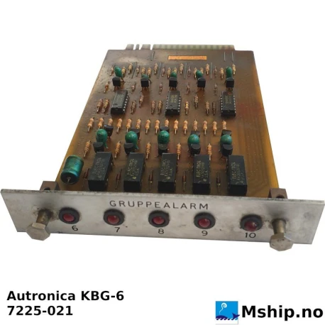 Autronica KBG-6 — Manufacturer: Kongsberg Autronica, Model: KBG-6
, Manufacturers part number: 7225-021, Alternative part number: kbg6 7225021
