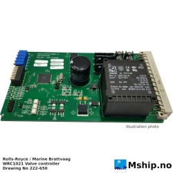 WRC1021 Valve controller — Manufacturer: Rolls-Royce marine, Model: WRC1021 Valve controller, Manufacturers part number: 000070089, Arrangement number: Drawing No. 222-650