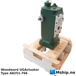 Woodward UG-Actuator Type A8251-766 — Manufacturer: Woodward, Model: UG-Actuator, Manufacturers part number: A8251-766, Serial number: 21762811, Year: New, Manufactured May 2019, Rotation direction: CW (reversible) , Weight: 16 Kg, Remarks: This regulator is a "stronger" version of the A8251-765 and can replace that regulator.