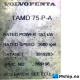 Volvo Penta TAMD 75P A EDC — Manufacturer: Volvo Penta, Model: TAMD 75 P-A, Arrangement number: Dateset 3819283, Serial number: 2071187518, Performance specification: Spec. No. 869196, Year: 2002, HP: 480, kW: 353, RPM: 2600, Cylinder bore: 107 mm, Piston Stroke: 135 mm, Number of cylinders: 6, Displacement: 7284 cm3, Cylinder configuration: In line, Fuel Type: Diesel, Weight: 860 kg without gear, Fuel consumption: 233 g/kWh  @ 2600 rpm 