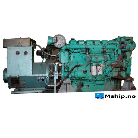 125 kVA Stamford generator set with Volvo Penta TMD100AK Diesel engine — Manufacturer: Volvo Penta, Model: TMD100AK, Serial number: 254*25621, RPM: 1500, Running Hours: Hour meter is showing 3964 hours (not guaranteed correct), Number of cylinders: 6, Cylinder configuration: In line, Fuel Type: Diesel, Injection pump type: Voltage regulator: AVR MX341. IP23. Insulation class: H. Temp: 45 Celcius., Generator end type: Stamford UCM274G23   serial number C053235/01, Amps: 313,8, Volt: 230, HZ: 50, kVA: 125