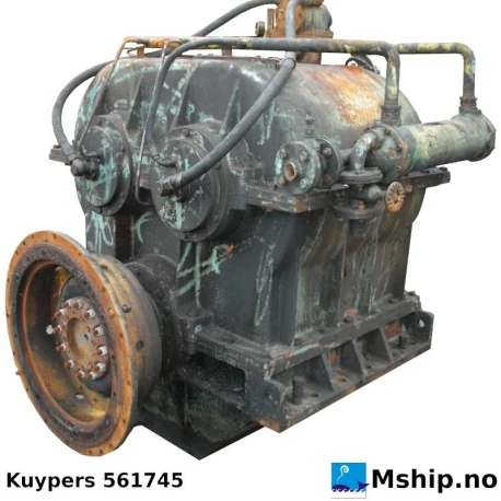Kuypers 561745 — Manufacturer: Kuypers, Model: 561745, Arrangement number: See photo of identification plate., Serial number: 4999, Year: 1973, HP: 1424, kW: 1063, RPM: 750, Gear type: FP  - normal reverse gear for fixed propeller blades, Gear ratio: 3,26:1