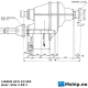 LIAAEN ACG 52/450 gear — Manufacturer: A.M. LIAAEN, Model: ACG 52/450, Serial number: 1446, Year: 1976, Rotation direction: CW - Clockwise seen from aft, Weight: Approx 2500 kg., Gear type: Non Reversing Gearbox  CPP  - to be used with controllable pitch propeller, Gear ratio: 2.83:1