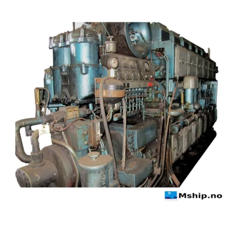 MAN B&W Alpha 6T23L-KVO — Manufacturer: B&W Alpha, Model: 6T23L-KVO, Serial number: 14060, Year: 1985, HP: 930, kW: 685, RPM: 825
