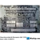 Maschinenfabrik Rhenania KW1765 — Manufacturer: Maschinenfabrik Rhenania, Model: KW1765, Serial number: 8636/79, Year: 1979, kW: 1765, RPM: In 800 RPM, out 188 RPM, Gear type: FP  - normal reverse gear for fixed propeller blades, Gear ratio: 4,2632:1