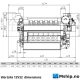 Wärtsilä 12V32 — Manufacturer: Wärtsilä, Model: 12V32, Serial number: 8022, Year: 1998, HP: 7402, kW: 5520, RPM: 750, Cylinder bore: 320 mm, Piston Stroke: 400 mm, Number of cylinders: 12, Displacement: 386 Litres , Cylinder configuration: V-angle  55°, Rotation direction: STB Engine, Fuel Type: HFO/MDO, Turbo model: Napier NA295 , Class: DNV, Weight: 57 Ton