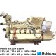 Deutz BA12M 816W — Manufacturer: Deutz, Model: BA12M 816W, Serial number: 7500511, Year: 1986, HP: 829, kW: 612, RPM: 1771, Cylinder bore: 142 mm, Piston Stroke: 160 mm, Number of cylinders: 12, Displacement: 30.408 L, Cylinder configuration: V-engine, Rotation direction: CCW - Counter clockwise seen from aft, Fuel Type: Diesel