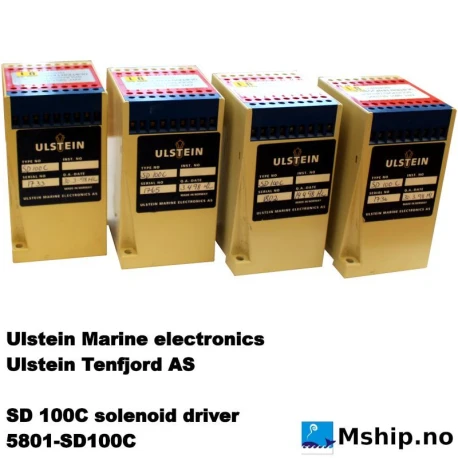 SD 100C solenoid driver — Manufacturer: Ulstein Marine electronics / Ulstein Tenfjord AS, Model: SD 100C solenoid driver, Manufacturers part number: 5801-SD100C, Weight: 210 gram