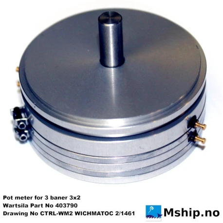 wartsila 403790 — Manufacturer: Wärtsilä, Model: Drawing No CTRL-WM2 wichmatic 2/1461, Manufacturers part number: 403790, Arrangement number: Pot meter for 3 baner 3x2, Other: bourns 6574m-549-202-202-202