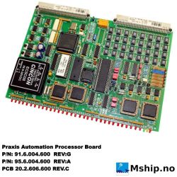 PraxisProcessor Board 91.6.004.600    https://mship.no