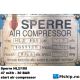 Sperre HL2/105 — Manufacturer: Sperre, Model: HL2/105, Serial number: 1051128, kW: 17,3, RPM: 1750, Number of cylinders: 2, Class: DNV, Amps: 30,5, Volt: 460, HZ: 60, m³ /h, cubic meter per hour capacity: 47, Electric motor type: BEVI 1D160L, Working pressure BAR: 30, Test Pressure BAR: 45