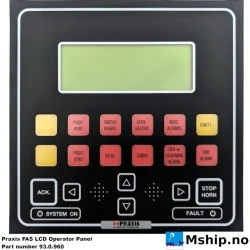 Praxis FAS LCD Operator Panel — Manufacturer: Praxis Automation, Model: FAS LCD Operator Panel, Manufacturers part number: 93.0.960 REV: FHH, Serial number: w18660/024, Class: BV Type approved