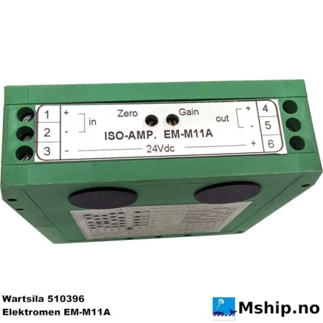 Wartsila 510396 converter — Manufacturer: Wartsila / elektromen OY, Model: EM-M11A, Manufacturers part number: 510396
