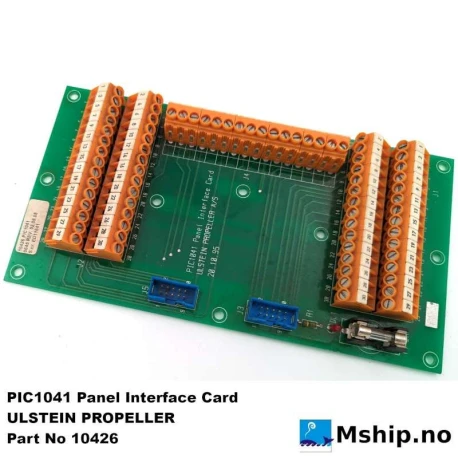 ULSTEIN PIC1041 Panel Interface Card — Manufacturer: ULSTEIN PROPELLER / Rolls-Royce, Model: PIC1041 Panel Interface Card, Manufacturers part number: PIC1041, Alternative part number: 0713 REV. 02.08.08