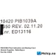 ULSTEIN PIB1039A Pitch Indication and Backup Card — Manufacturer: ULSTEIN PROPELLER / Rolls-Royce, Model: PIB1039A Pitch Indication and Backup Card, Manufacturers part number: 10420