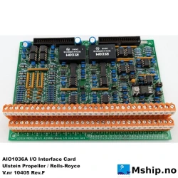 ULSTEIN AIO1036A I/O Interface Card — Manufacturer: ULSTEIN PROPELLER / Rolls-Royce, Model: AIO1036A I/O Interface Card, Manufacturers part number: 10405 Rev. F
