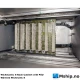 Wichmantic II Rack Cabinet with PSU — Manufacturer: Wärtsilä, Model: Wichmatic II, Manufacturers part number: 19' rack , Other: Rack cabinet with built-in PSU and fan