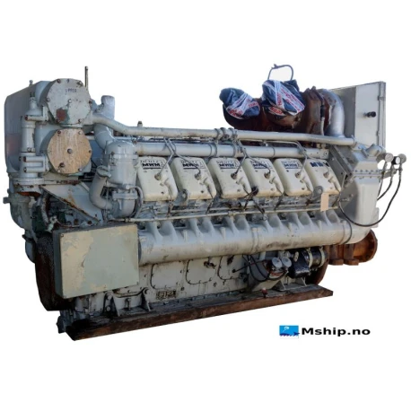Deutz MWM TBD604 BV12   V12 — Manufacturer: MWM, Model: TBD604B V12, Serial number: 7669297, Year: 1989, HP: 1676, kW: 1250, RPM: 1850, Other: 1375 kW @ 1910 rpm,  1844 HP @ 1910 rpm