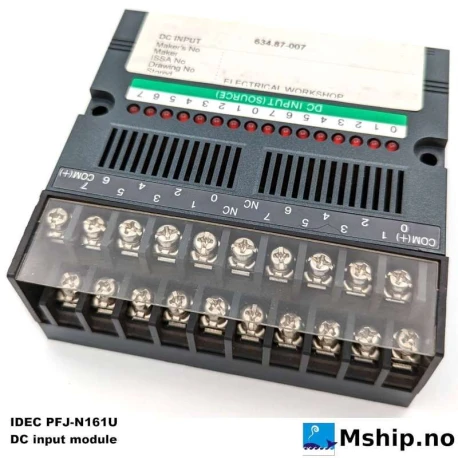 IDEC PFJ-N161U DC input module — Manufacturer: IDEC IZUMI CORP, Model: IDEC PFJ-N161U  DC input module, Manufacturers part number: PFJ-N161U, Alternative part number: 1782D, Other: IDEC FA-2Junior