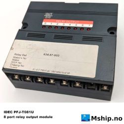 IDEC PFJ-T081U 8 port relay output module    https://mship.no