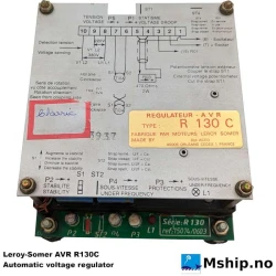 Leroy-Somer AVR R130C — Manufacturer: Leroy-Somer, Model: AVR R130C