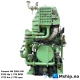Yanmar 6N 280L-GN — Manufacturer: Yanmar, Model: 6N 280L-GN, Serial number: 0976 FZN,  0977 FZN,  1043 FZJ,  1044 FZJ., Year: 1998, HP: 2350, kW: 1752, RPM: 750, Cylinder bore: 280 mm, Piston Stroke: 380 mm, Number of cylinders: 6, Displacement: 140,4 Liter, Cylinder configuration: In line, Turbo model: Mitsubishi MET126SR, Class: NK